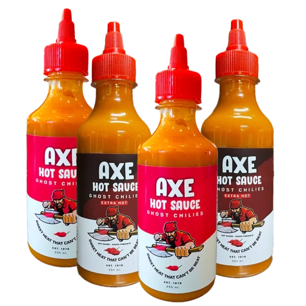 Axe Hot Sauce Variety 4-Pack: Fire & Flavor for Every Foodie